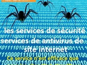 les services de sécurité et services de antivirus de site internet