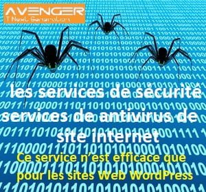 les services de sécurité et services de antivirus de site internet